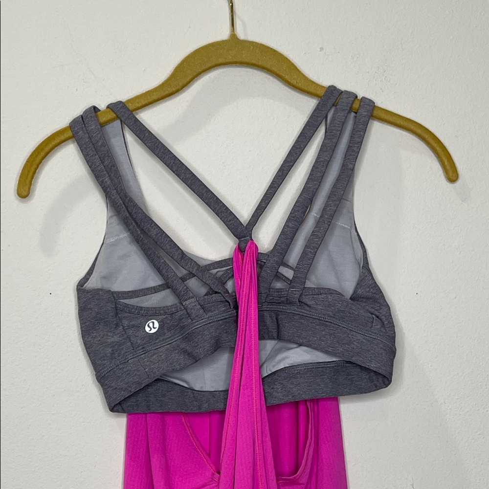 Lululemon Nouveau Limits Pink & Gray Tank - Picture 6 of 7
